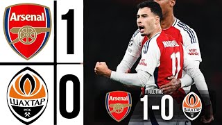 Arsenal vs Shakhtar Donetsk 10 Martenelli Goal  Extended Highlights champions league 202425 [upl. by Jesh294]