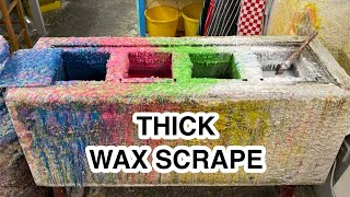 thick wax scrapey scrapey  wax cleaning [upl. by Bannister771]