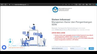 Cara Pengisian Sistem Informasi Manajemen Karir dan Pengembangan SDM [upl. by Poree131]