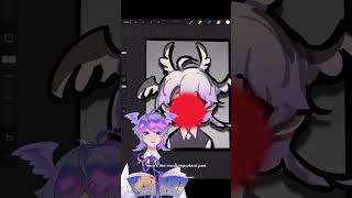 A tutorial on how i did the flashlight effect🔦✨Hope you like it oc vtuber arttutorial procreate [upl. by Cartie117]