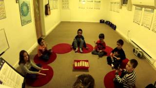 Reading Rhythm Patterns  Miss Mandi amp the Kindermusik Kids [upl. by Roxine]