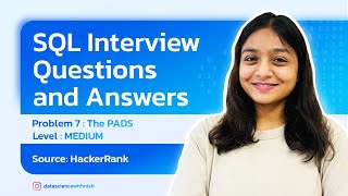 SQL Interview Questions and Answers Series  HackerRank  The PADS  Medium [upl. by Arvy]