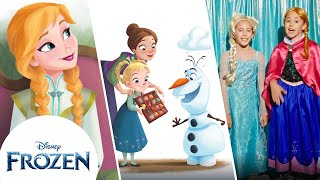 Read Along With Elsa and Anna  More Activities for Kids  Frozen [upl. by Marisa]