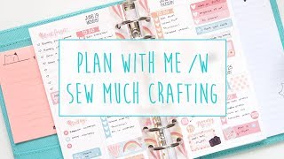 Plan With Me w Sew Much Crafting Inserts in my Kikki K Planner  A Beautiful Fable [upl. by Pack370]