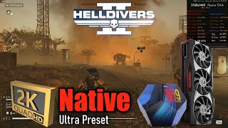 6900 XT 🖥️ 9900K 🎮 Helldivers 2  1440p Native TAA  Ultra Preset  Mantis [upl. by Kurth611]