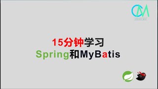 15分钟学习Spring和MyBatis Spring MyBatis [upl. by Rory]