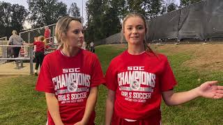 Minford’s Ava Cronin and Maggie Risner discuss win over Wheelersburg [upl. by Mohl381]