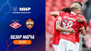 Highlights Spartak vs CSKA 21  RPL 202223 [upl. by Revkah]