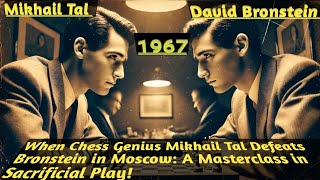 When Chess Genius Mikhail Tal Defeats Bronstein in Moscow A Masterclass in Sacrificial Play 1967 [upl. by Eimmat]