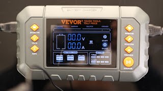 VEVOR Smart Battery Charger 20Amp Lithium LiFePO4 LeadAcid AGMGelSLA Car Battery Charger [upl. by Sibbie864]