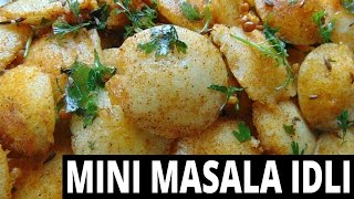 Masala Idli Recipe  Easy Mini Masala Idli For Snacks [upl. by Waldon131]