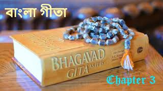 শ্রীমদ্ভগবদ্গীতা  তৃতীয় অধ্যায়  কর্মযোগ  Srimad Bhagavad Gita in Bengali  Chapter 3 [upl. by Nigam]