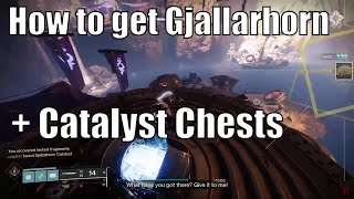 How to get Gjallarhorn  Catalyst  All Vandal Locations and Chests [upl. by Khalin]