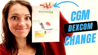 Dexcom CGM change  Type 1 Diabetes Blood Sugar Sensor Monitor [upl. by Ymmot502]