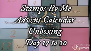 Stamps By Me Advent Calendar Unboxing Day 17 to 20 What Crafting Goodies Will It Be [upl. by Gnuhn]