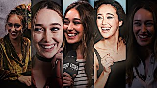 Alycia Debnam Carey Laughing For 1 Minute Straight Adorable af [upl. by Yesrod]