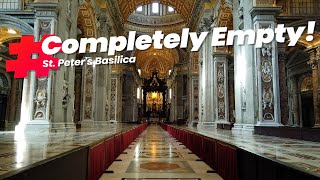 St Peters Basilica COMPLETELY EMPTY 1 hour [upl. by Pega]