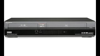 SONY RDR VXD655 VCR  DVD Recorder HDMI upscale  Info and Test [upl. by Herrmann]