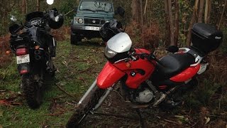 Honda Transalp XL600v vs BMW F650 GS  MUD [upl. by Ivonne411]