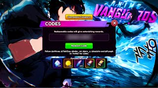 🤩New Redeem Codes💰 Anime Vangaurd Roblox 2024 [upl. by Bottali]