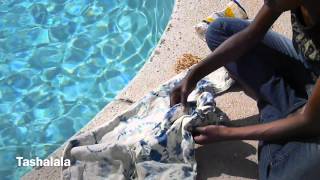 DIY Tie Dye Jeans Dying Over Acid Wash [upl. by Ray]