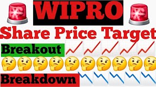 Wipro Share ll Share Main Ab Breakout Hoga Or Breakdown Hoga ll Share News 🚨🚨🚨🚨 [upl. by Robert]