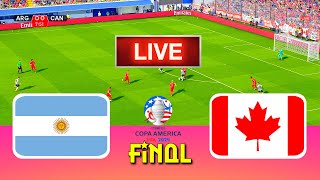 ARGENTINA vs CANADA  Copa America 2024 Final  Full Match All Goals  Live Football Match [upl. by Gaspar]