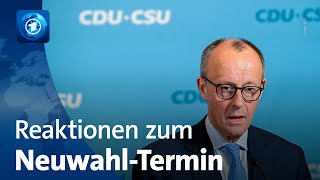 Merz Esken und Co äußern sich zum Termin für Neuwahlen [upl. by Relyat]