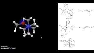 E2 product using sterically hindered base [upl. by Dier]