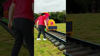 Special effects Animated train that stops when you wave 2 [upl. by Tilly]