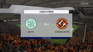 Celtic vs Dundee United 05112022 Scottish Premiership FIFA 23 [upl. by Knarf49]