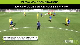 IMPROVE Attacking Combinations amp Finishing  Football Coaching Drills [upl. by Hayarahs]