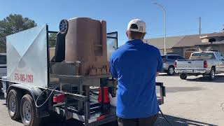 Trash bin cleaning Pressure washing business turn key trailer [upl. by Alecram]