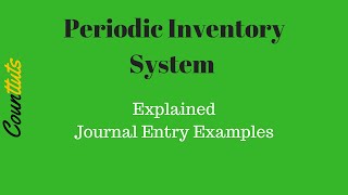 Inventory Journal Entries Example  Periodic Inventory System [upl. by Hinch]