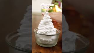 Milk se Whipped Cream Banaye😳Super Easy Market Style Whipped Cream Recipe for Cake amp Dessert shorts [upl. by Arlana]