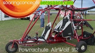 Powrachute Powrachute Airwolf 912 powered parachute Powrachute LSA Soaring Concepts Aerospace [upl. by Assil]