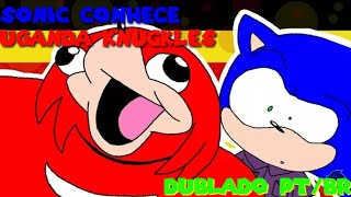 FANDUB Sonic Conhece Uganda Knuckles Sonic The HedgehogDublado PTBR [upl. by Iras]