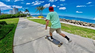 Longboarding enchanting canals and waterfronts at Bayfront Sarasota Florida [upl. by Anail]