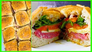 Italian Sourdough Sandwich and Party Ham Rolls  perfect for summer picnics with family and friends [upl. by Lillywhite776]