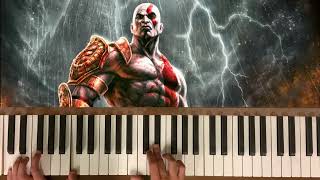 Piano tutorial  The End Begins God of War 2 Theme [upl. by Amaras456]