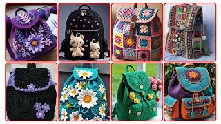 diy best crochet school and college bags design ideas for youbest crochet floral bag ideas [upl. by Salvay]