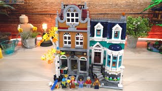 Build ⏩ LEGO Creator Expert Bookshop modular building 10270 [upl. by Archangel]