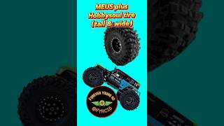 124 scale RC crawler MEUS on tall and wide Hobbysoul tires [upl. by Bivins]