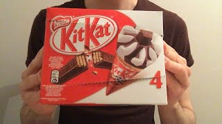 ASMR  Je goûte la glace KIT KAT Chocolat Vanille  dégustationNourritureFrançais [upl. by Dorraj]