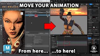 Streaming Maya animation to Unreal using Live Link [upl. by Siesser]