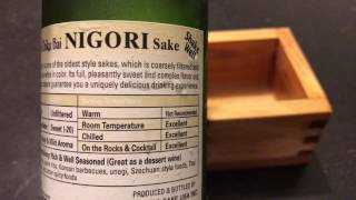 Sho Chiku Bai Nigori Sake Unfiltered Sake Silky Mild [upl. by Suoicerpal519]