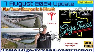 S Tunnel Concrete E Casting Work amp Boring Co Tunnel Changes 7 Aug 2024 Giga Texas Update 0835AM [upl. by Anelat]