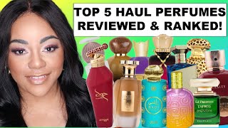 MY TOP 5 MIDDLE EASTERN PERFUMES FROM 21 FRAGRANCE HAUL  PERFUME REVIEW amp RANKING  ARABIC PERFUME [upl. by Tyoh]