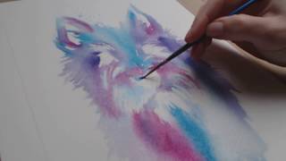 Scottie dog watercolour  Part 1 [upl. by Femmine]