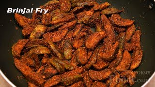 Spicy Brinjal Fry Kathirikkai Varuval Eggplant recipe [upl. by Delacourt]